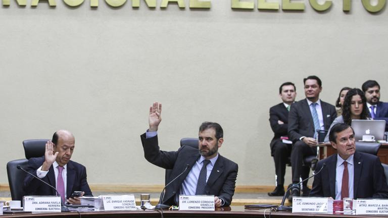 El consejero presidente del INE, Lorenzo Córdova, reiteró que el INE, junto con el Instituto Electoral del Estado de Baja California, organizaron una elección para elegir al gobernador del estado por un periodo de dos años. Foto: Notimex