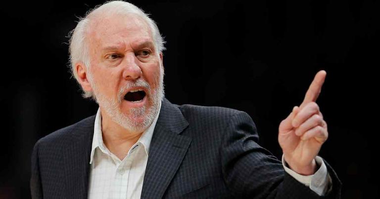 El entrenador en jefe de los San Antonio Spurs, Gregg Popovich, ha mostrado su apoyo sobre la autonomía de Hong Kong y en contra de las violaciones de los derechos humanos de China. Foto: AFP