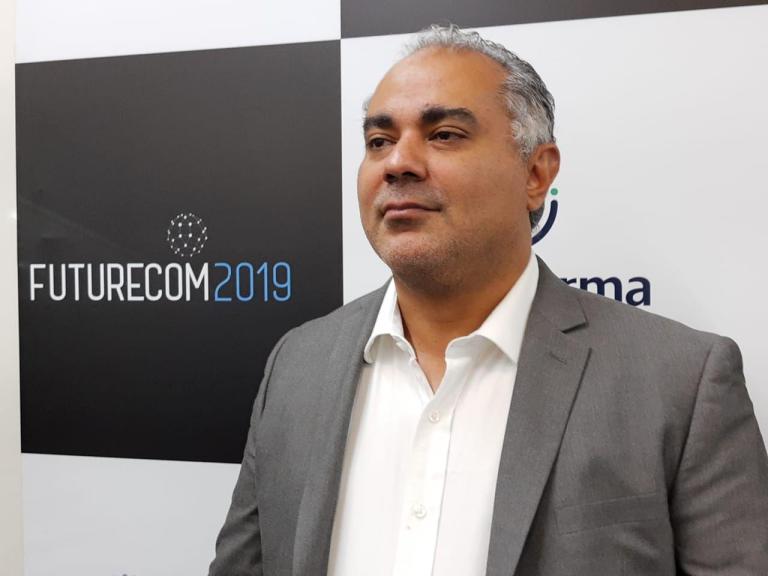 José Felipe Otero Muñoz es vicepresidente de 5G Americas para Latinoamérica y el Caribe; en la imagen, durante una entrevista en Futurecom 2019. Foto: Nicolás Lucas.