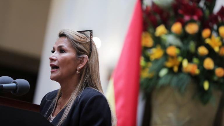 La presidenta interina de Bolivia tema que los mexicanos y bolivianos vivan bajo gobierno de tinte socialista como en Venezuela, Cuba y Nicaragua. Foto: Reuters.