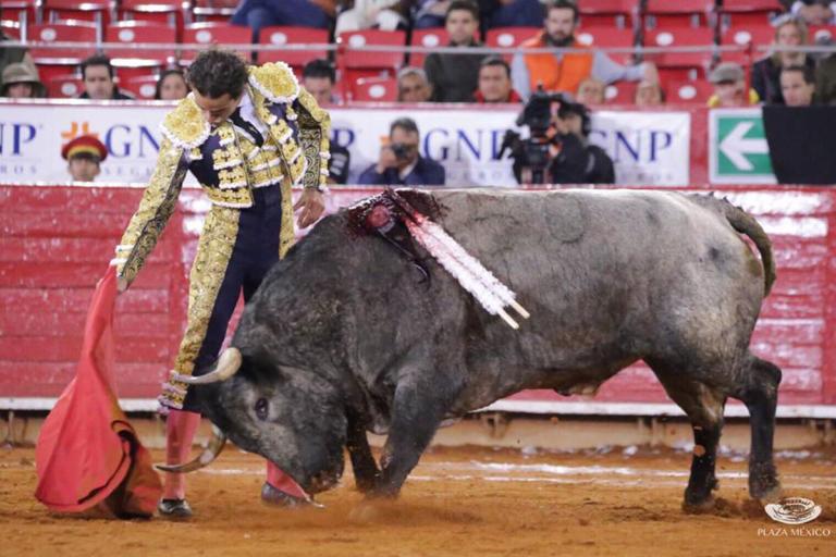 El matador de toros Juan Pablo Sánchez en La México. Foto EE: Cortesía Plaza México