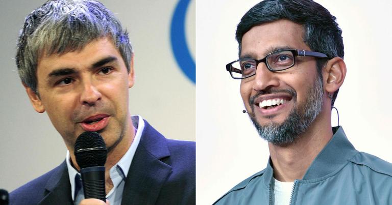 Larry Page deja el cargo de CEO de Alphabet en manos de Sundar Pichai. Foto: AFP