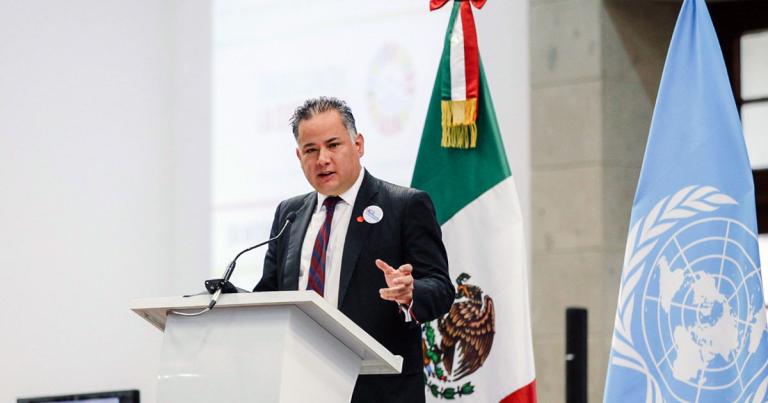 El titular de la UIF Santiago Nieto Castillo participó en la conmemoración del Día Internacional contra la Corrupción 2019. Foto EE: Cortesía Twitter @Hacienda_Mexico