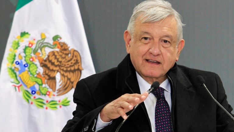 “No hay nada que temer en que pueda haber sanciones arbitrarias, aranceles. Nada de eso quedó establecido en el T-MEC”, dijo López Obrador a industriales de Chihuahua. Foto: Notimex.