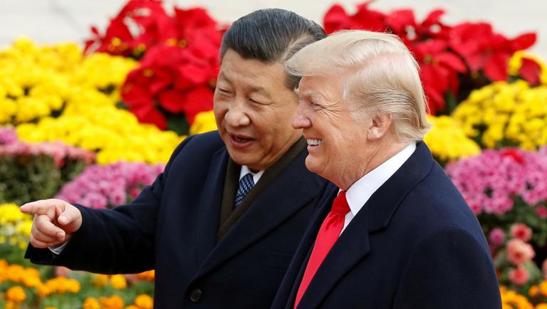 FILE PHOTO: U.S. President Donald Trump and China