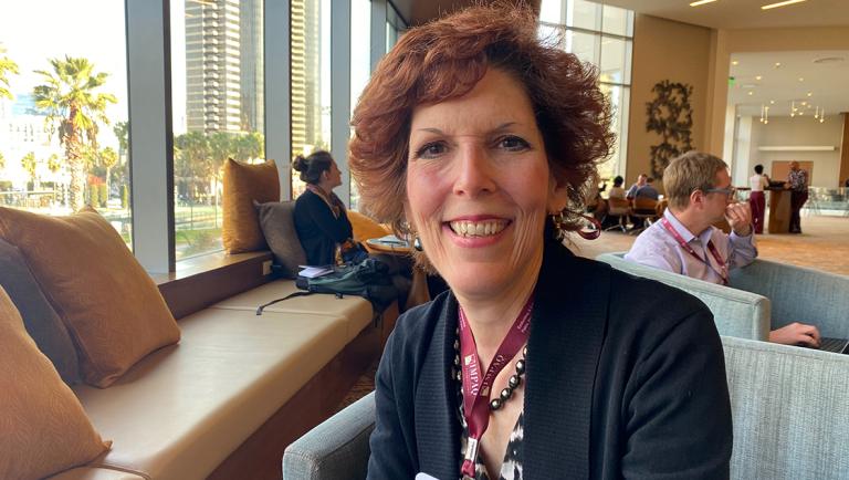 Cleveland Federal Reserve Bank President Loretta Mester poses during an interview on the sidelines of the American Economic Association’s annual meeting in San Diego