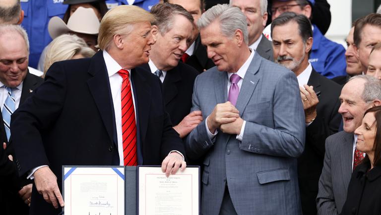 U.S. President Trump hosts signing ceremony for USMCA trade deal at the White House in Washington