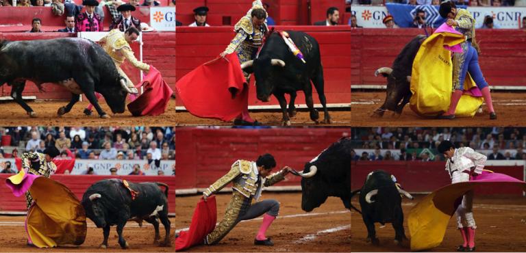 Enrique Ponce, Antonio Ferrera, Morante de la Puebla, José Mauricio, Joselito y Luis David Adame. Fotos EE: Eric Lugo