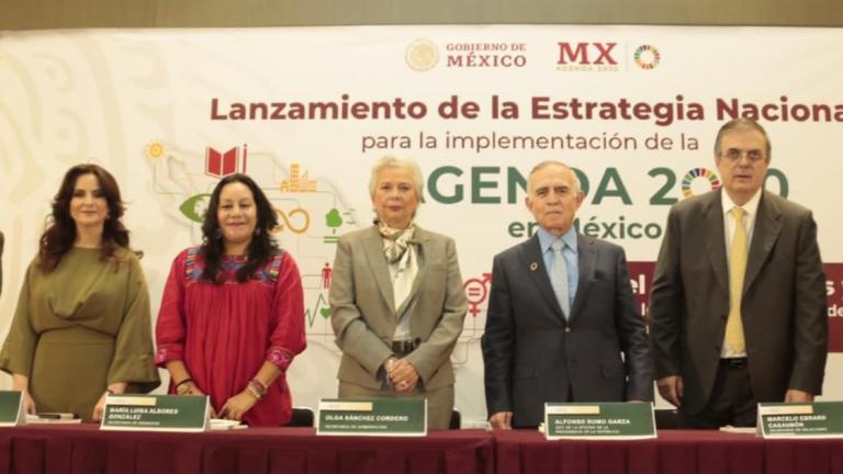 Funcionarios del gobierno federal encabezaron el lanzamiento de la Estrategia Nacional. Foto EE: Cortesía @SEGOB_mx