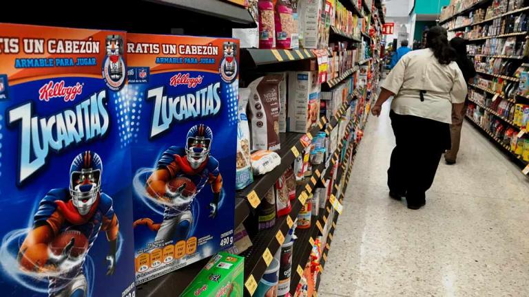 El Tigre Toño fue diseñado en los años 50 para ser la imagen de Zucaritas, cereal enfocado para el público infantil que busca “alimentar las victorias de los niños deportistas”. Foto EE: Fernando Villa del Angel