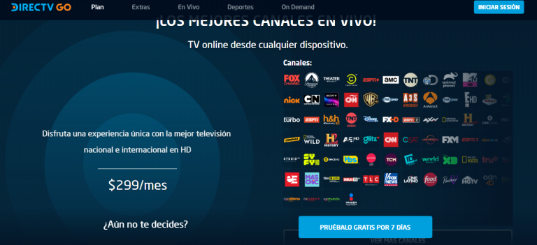 DirecTV Go está disponible desde el 24 de marzo por 299 pesos mensuales. Foto: Especial