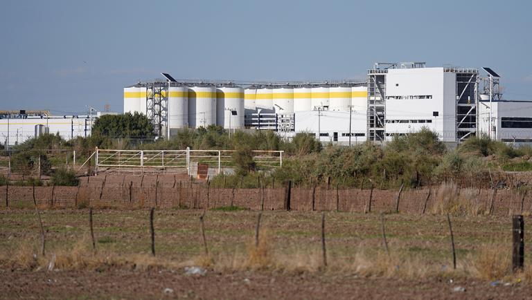 A general view shows the construction of the brewery of U.S. company Constellation Brands Inc, in Mexicali