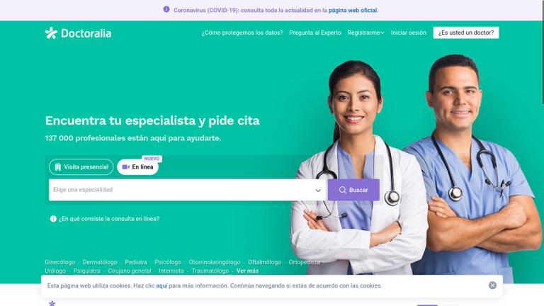 En México, Doctoralia cuenta con 180,000 profesionales de la salud registrados.