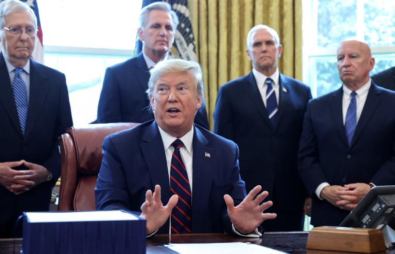 Donald Trump había atacado antes a GM por cerrar una fábrica de Ohio el año pasado. La firma vendió su planta de ensamblaje de Lordstown a una empresa de fabricación de camiones eléctricos. Foto: Reuters.