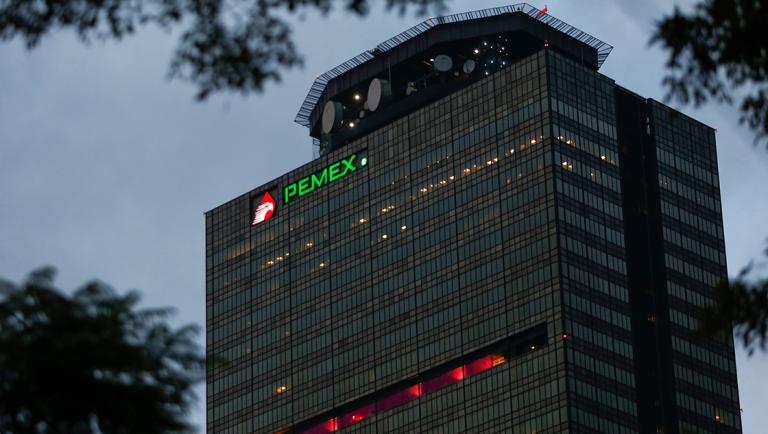 Pemex logo is seen at the headquarters of state-owned oil giant in Mexico City, Mexico