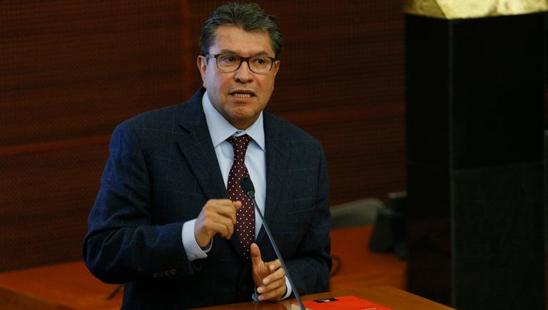 Ricardo Monreal, presidente de la bancada de Morena en el Senado. Foto EE: Daniel Sánchez