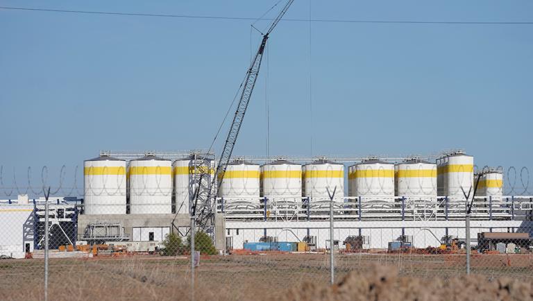 A general view shows the construction of the brewery of U.S. company Constellation Brands Inc, in Mexicali