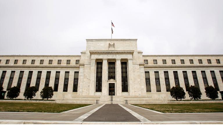 FILE PHOTO: The U.S. Federal Reserve building is pictured in Washington