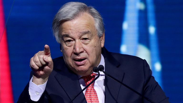 FILE PHOTO: U.N. Secretary-General Antonio Guterres speaks at the R20 Austrian World Summit in Vienna, Austria, May 28, 2019. REUTERS/Lisi Niesner/File Photo-NARCH/NARCH30