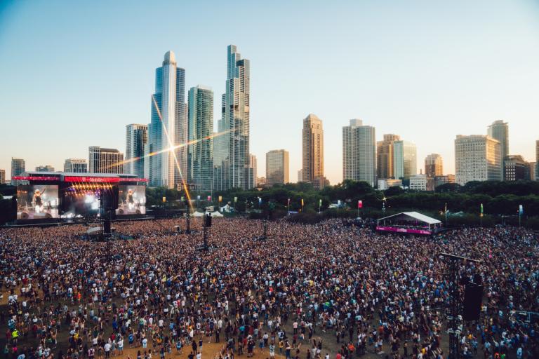 El festival Lollapalooza en el Grant Park de Chicago. Foto: Lollapalooza