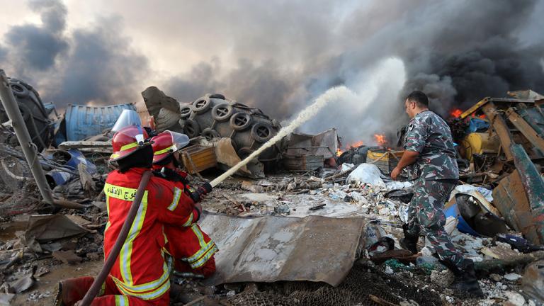 Explosión en Beirut. Foto: Reuters.