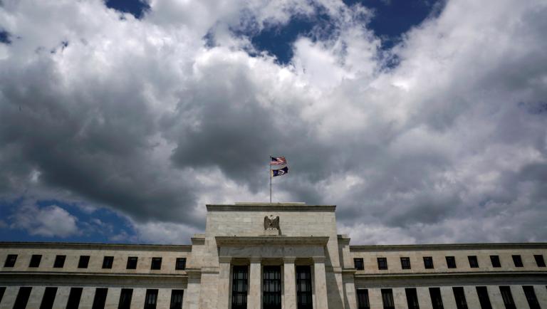 FILE PHOTO: Clouds over the Federal Reserve in Washington