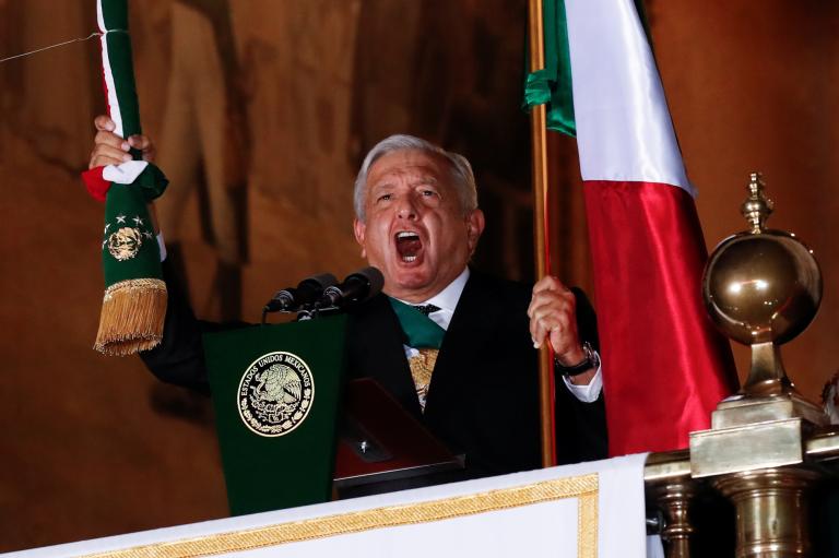 La ceremonia del Grito de Independencia, encabezada por el presidente Andrés Manuel López Obrador, fue vista por 11.7 millones de personas. Foto: Reuters.