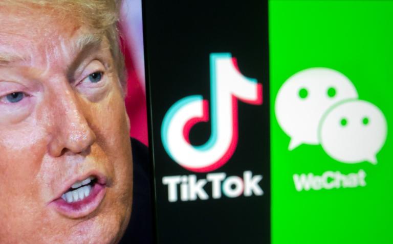 El boqueo de Estados Unidos a las aplicaciones chinas WeChat y TikTok desafía a la libre expresión digital y tiene ramificaciones para el ecosistema global de internet. Foto: AFP.