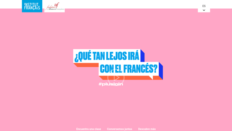 Este lunes 21 de septiembre los institutos culturales que dependen del Ministerio de Exteriores de Francia lanzaron la campaña digital #plusloin, con la que el país europeo busca “promover el aprendizaje del francés entre los jóvenes. Foto: Especial