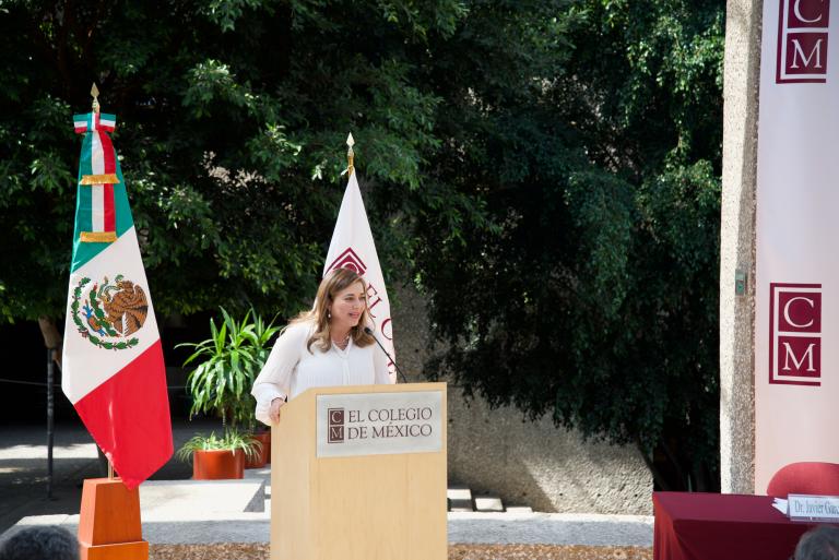 "Nos ha costado mucho trabajo como país construir estas instituciones, confiemos en ellas y en sus comunidades académicas”, dijo Silvia Giorguli, presidenta de El Colegio de México. Foto: Cortesía