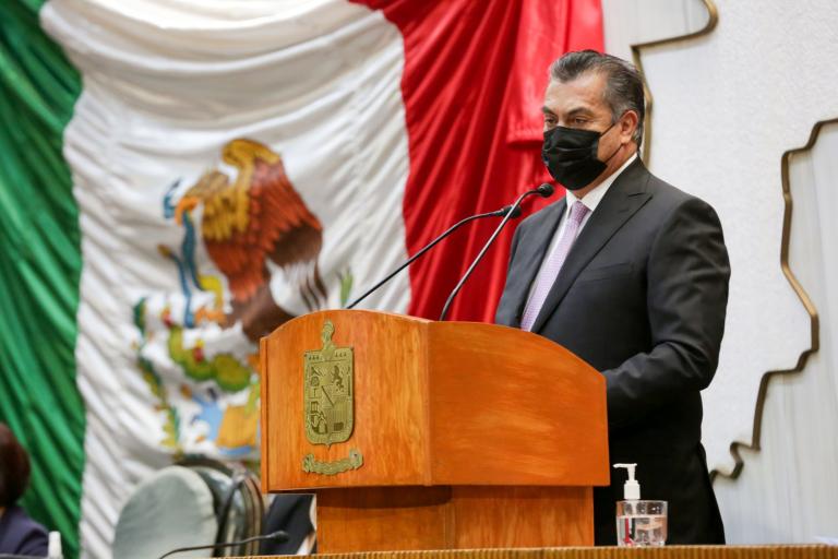 El Quinto Informe de Gobierno de Jaime Rodríguez Calderón..Foto: Twitter Francisco García Cabeza de Vaca