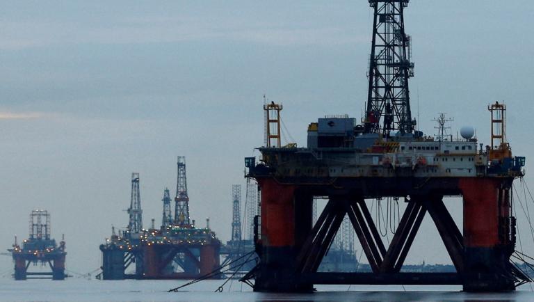 FILE PHOTO: Drilling rigs are parked up in the Cromarty Firth near Invergordon, Scotland, Britain January 27, 2015. REUTERS/Russell Cheyne/File Photo/File Photo-NARCH/NARCH30 NARCH/NARCH30