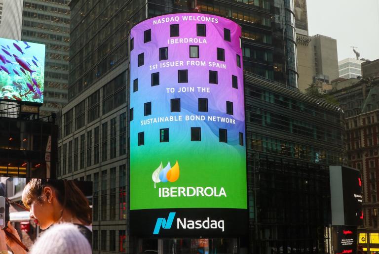 Econom�a.- Iberdrola, primer emisor espa�ol en unirse a la red de bonos sostenibles del �ndice Nasdaq