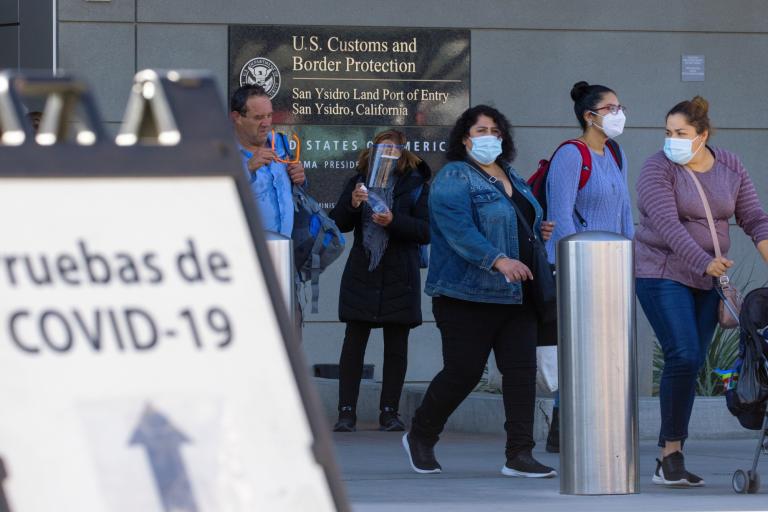 Cruce fronterizo de Tijuana, Baja California y San Ysidro, California. Foto: Reuters.