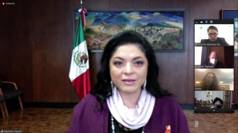 La secretaria de Cultura federal, Alejandra Frausto Guerrero.