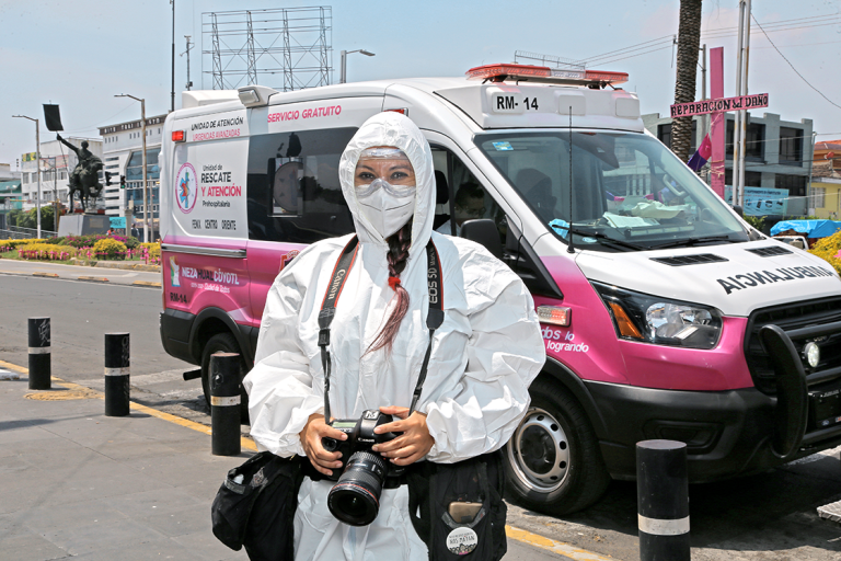 Periodista mexicana. Foto. Fernando Villa del Ángel