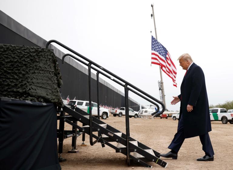 Donald Trump en Alamo, Texas. Foto: Reuters