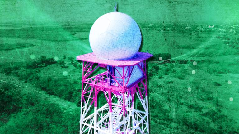 El nuevo radar del servicio meteorológico nacional instalado en Altamira, Tamaulipas, tiene la capacidad de escanear un volumen de 250 kilómetros en 10 minutos. Ilustración: Nayelly Tenorio