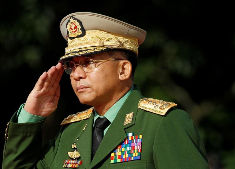 Min Aung Hlaing se convirtió en comandante en jefe en 2011 y se atribuyó el mérito de la transición democrática. Foto: Reuters.