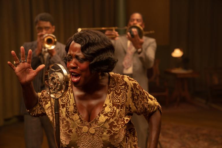 Viola Davis interpreta a la cantante de blues Ma Rainey en la película "Ma Rainey's Black Bottom". Foto: Cortesía Netflix