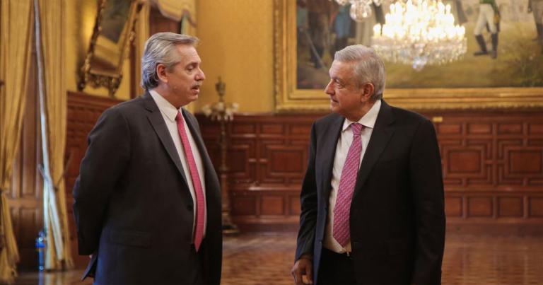 Todavía en su calidad de presidente electo de Argentina, Alberto Fernández, visitó México en noviembre 2019. Foto EE: Archivo/Cortesía Presidencia de México