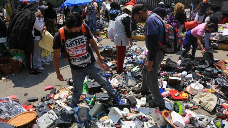 Tianguis El Salado, en la Ciudad de México. Foto EE: Eric Lugo