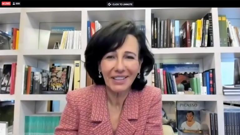 Ana Botín, presidenta de Banco Santander. Foto EE: Captura de Video