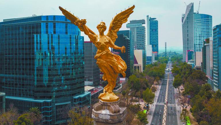 Mexico,City,-,March,17,,2017:,Frontal,Aerial,View,Of