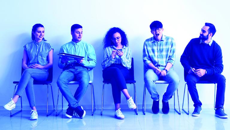 Young,People,Waiting,For,Job,Interview,Indoors