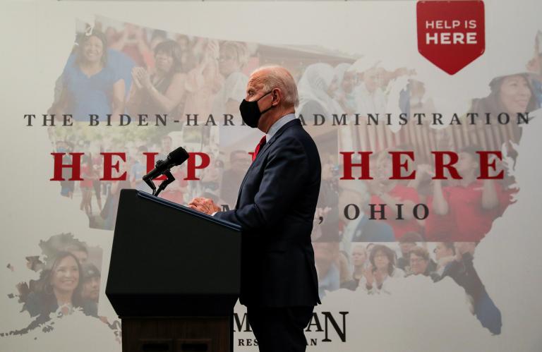 U.S. President Biden visits the James Cancer Hospital and Solove Research Institute in Columbus, Ohio