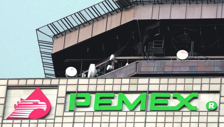 The Pemex logo is seen at its headquarters in Mexico City, Mexico