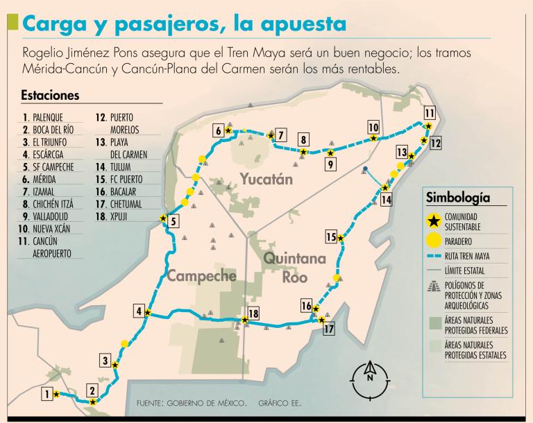 El costo del Tren Maya podría elevarse a 180,000 millones de pesos.