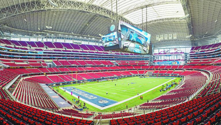 Arlington,,Texas,,October,11,,2015:,Panoramic,Image,Of,At&t,Stadium