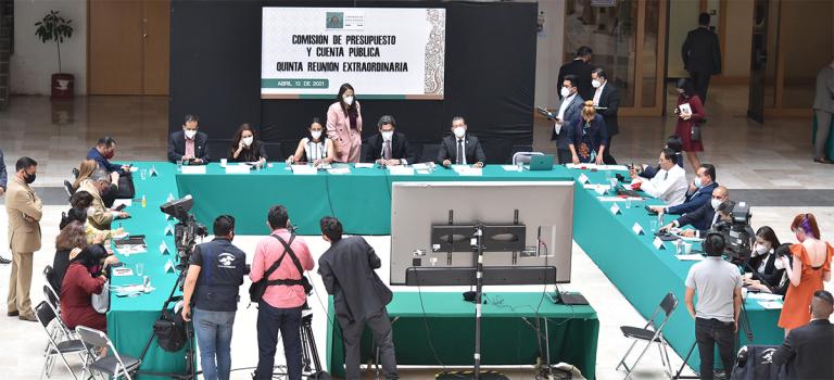 Reunión extraordinaria de la Comisión de Presupuesto y Cuenta Pública de la Cámara de Diputados. Foto EE: Cortesía Cámara de Diputados